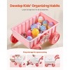 Ice Cream Cart for Kids Pretend Play Ice Cream Shop for Kids Aged 3+ Pink - 4 of 4