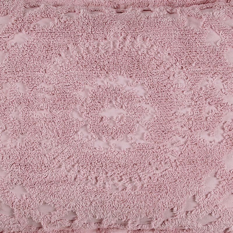 Standard Rio Collection 100% Cotton Tufted Unique Luxurious Floral Design Pillow Sham Pink - Better Trends, 3 of 5