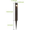 2W 48LM Landscape Pathway Light, Matte Black Integrated LED Walkway Light, Die-Cast Aluminum, ETL Listed (4-PACK) - 4 of 4