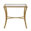 Palin Glass Top Accent Table Antique Gold - Carolina Chair & Table - image 2 of 4