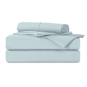 Dreamguard 3pc Twin XL 1200 Thread Count Hypoallergenic Moisture-Wicking Sheet Set Aqua - 1 of 4
