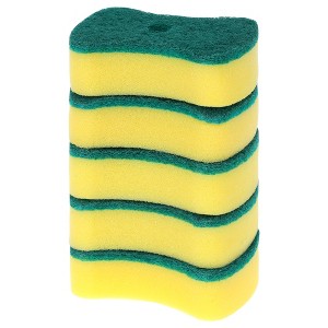 REGALWOVEN Dual-Sided Water Absorption Foam-Rich Multi-Scenario Cleaning Sponges 4.5 x 2.8 x 1.2 Inch - 1 of 4