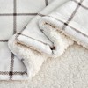 Cozy Buffalo Check Plush with Shearling Reverse Bed Blanket - Isla Jade - 2 of 4