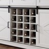 Vynxaria Farmhouse Wine Bar Cabinet w/Sliding Barn Door, 58" Kitchen Coffee Bar Cabinet w/Wine & Glass Rack, Storage Shelves - 4 of 4