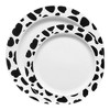Smarty Had A Party White w/ Black Dalmatian Spots Plastic Dinnerware Set - 120 Sets - 2 of 4