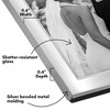 Americanflat Hinged Picture Frame with Wide, Beveled Molding and Shatter-Resistant Glass - Metal Picture Frame Displays Two Photos - 3 of 4
