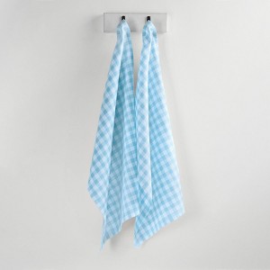 Solino Home Linen Gingham Check Kitchen Towels - 1 of 4