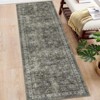 Machine Washable 6x9 Vintage Rug Ultra-Soft Low Pile Oriental Carpet Living Room Rug Foldable Floral Distressed Rugs for Bedroom Dorm - 3 of 4