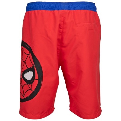 Spider-Man Mens Spider-Man Character Symbol Board Shorts - XLarge (40-42) — фото 4