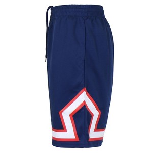 Jump Start Men's Premium Active Moisture Wicking Workout  Mesh Shorts With Trim - 1 of 2