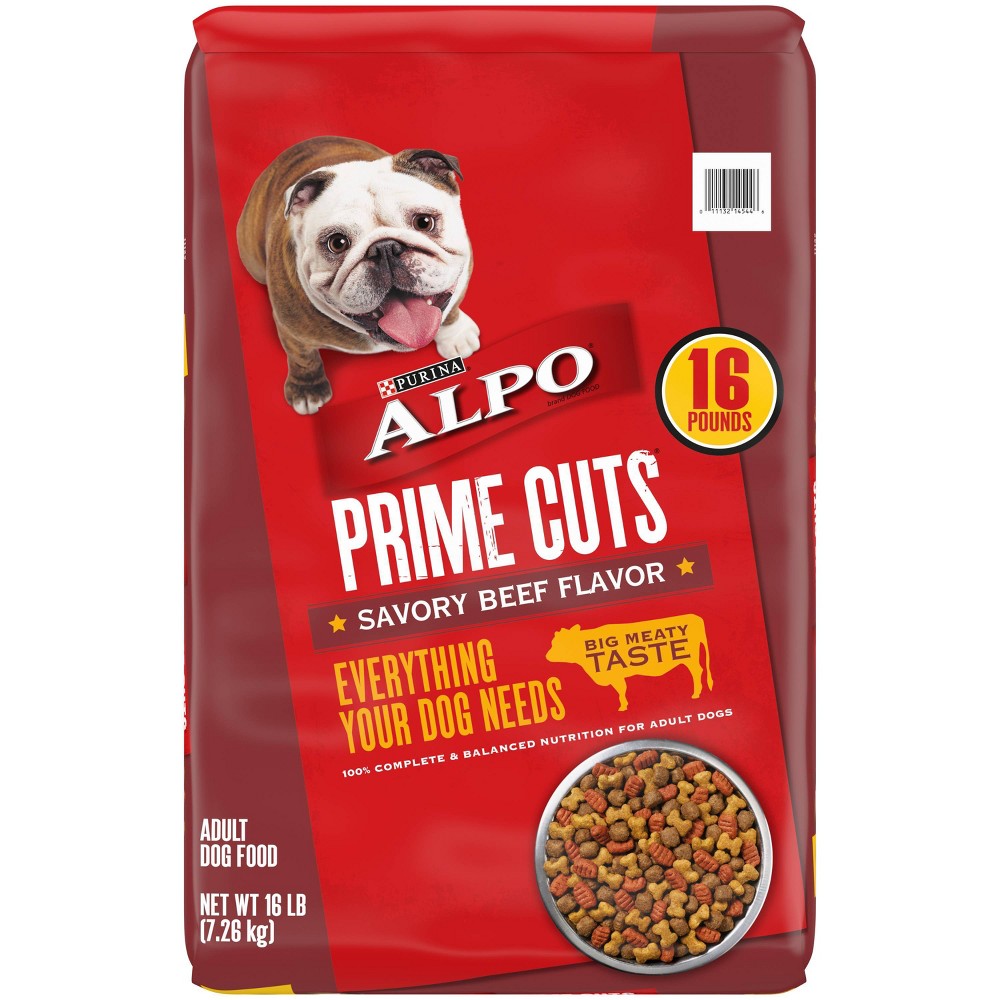 UPC 011132145446 product image for Purina Alpo Prime Cuts Savory Beef Flavor Adult Complete & Balanced Dry Dog Food | upcitemdb.com