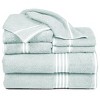 Hastings Home 100% Cotton Rio Towel Set - Seafoam, 8 Pieces - image 3 of 4