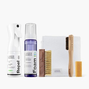 Jason Markk Premium Shoe Cleaner Bundle 6-Piece Set Foam Repel Spray Brushes Microfiber Towel & Stain Eraser - 1 of 4