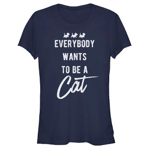 Junior's Women Aristocats Everybody Wants To Be a Cat T-Shirt - 1 of 4