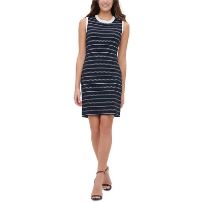 Tommy Hilfiger Womens Stripe Sweater Dress