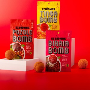 EZ Bombs Variety Pack – Pozole, Tinga & Birria Bomb Seasonings - 1 of 4