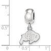 Black Bow Jewelry Sterling Silver Colorado Buffalos NCAA Bead Charm - 3 of 4