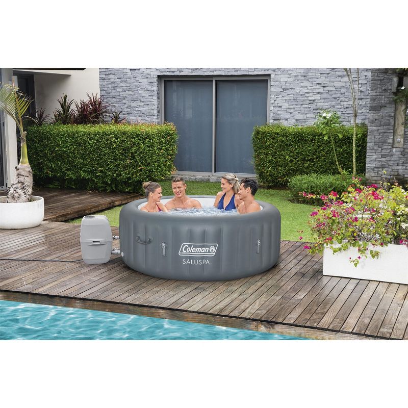 Bestway Coleman Palm Springs 4 to 6 Person EnergySense Smart AirJet Plus Inflatable Hot Tub Outdoor Spa with 140 AirJets and Insulated Cover, 2 of 7
