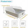 HTUTWOO Open Cat Litter Box ,Heightening Anti-Splashing Cats Litter Pan, With Litter Sifting Scoop, Semi-Enclosed Removable Kittens Litter For Boxes - 4 of 4
