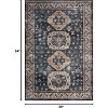 Vintage Area Rug Small Entryway Rug Indoor Non-Slip Doormat Washable Stain Resistant Floor Carpet Boho Accent Rug - 2 of 4