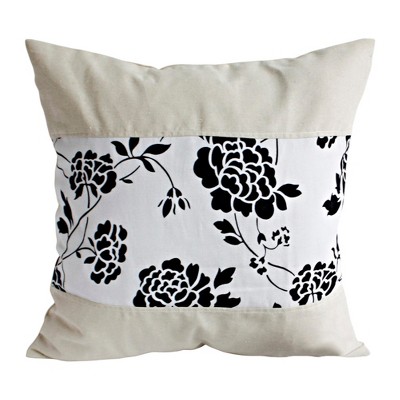 Slickblue Linen Stylish Patchwork Pillow Cushion - Decorative Floor Cushion, 19.7x19.7 inches, 5 Designs Available