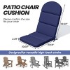 Crestlive Products Adirondack Chair Cushion High Back Patio Water Resistant Fade Resistant - 3 of 4
