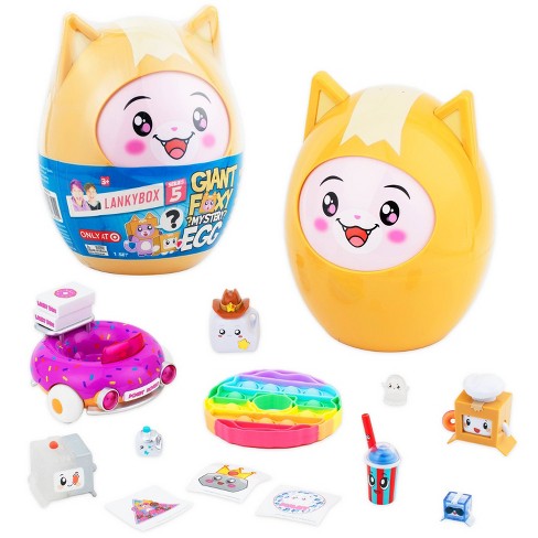 Lankybox Giant Foxy Mystery Egg Set (target Exclusive) : Target