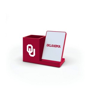 NCAA Oklahoma Sooners Wireless Charging Pen Holder - 1 of 3