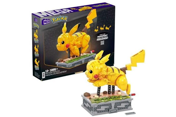 Mega Brands - MEGA Brands - Pokemon Motion Pikachu, 1092 Piece Building Toy Set, 1 of 6