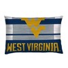 NCAA West Virginia Mountaineers Heathered Stripe Queen Bedding Set in a Bag - 3pc - 3 of 3