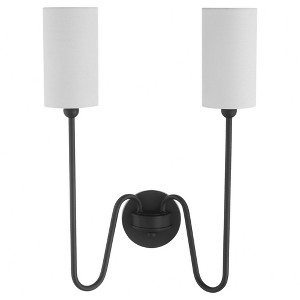 Quorum Lighting Charlotte 2 - Light Sconce in  Matte Black - 1 of 4