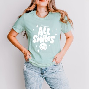 Simply Sage Market S.W.Smiley All Smiles Smiley Face Short Sleeve Tee - 1 of 4