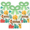 Big Dot of Happiness Tropical Luau - Square Favor Gift Boxes - Hawaiian Beach Party Bow Boxes - Set of 12 - 2 of 4