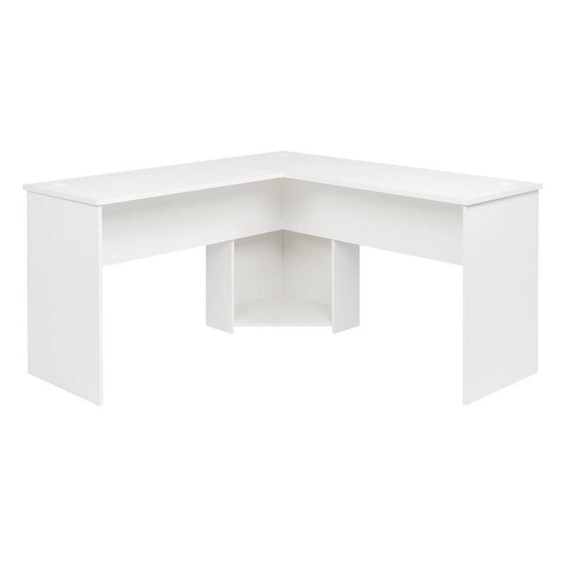 L Shaped Desk White - Prepac, 1 of 8