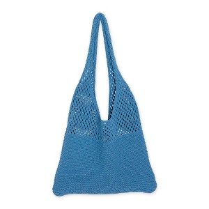 Hadley Wren Knit Market Tote, Blue - 1 of 4