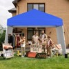 Tangkula 14 X 9.2 FT Pop up Canopy Tent w/ 2 Convertible Sidewalls to Awning & Stakes - 3 of 4