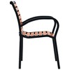 vidaXL Patio Chairs 2 pcs Steel and WPC Black and Brown - 4 of 4