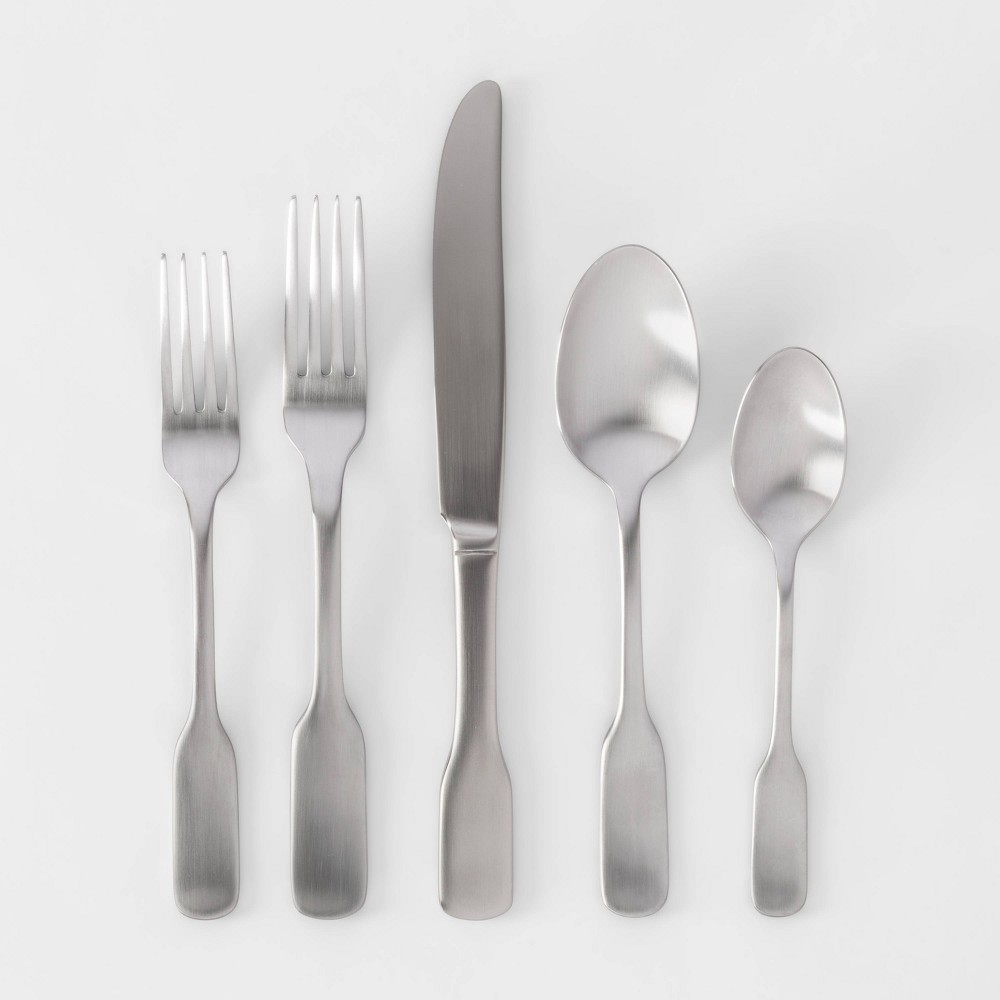 20pc Stainless Steel Amesbury Silverware Set - Threshold