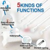 Spring Tension Curtain Rods Short Tension Rod White 28 inch to 38 inch 4Pcs Easy Install Strong Hold No Drill - 2 of 4