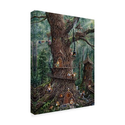 Trademark Fine Art -Jeff Tift 'Gnomes Sweet Home' Canvas Art