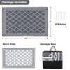 Outdoor Rug Patio Waterproof, Foldable Reversible Outdoor Plastic Straw Rug Trellis Mat for Camper Outside Carpet - 2 of 4