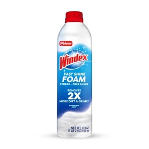 Windex Fast Shine Foam Aerosol - 19oz - 1 of 4