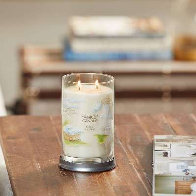 20oz Green Soy Tumbler Candle with Clean Cotton Scent