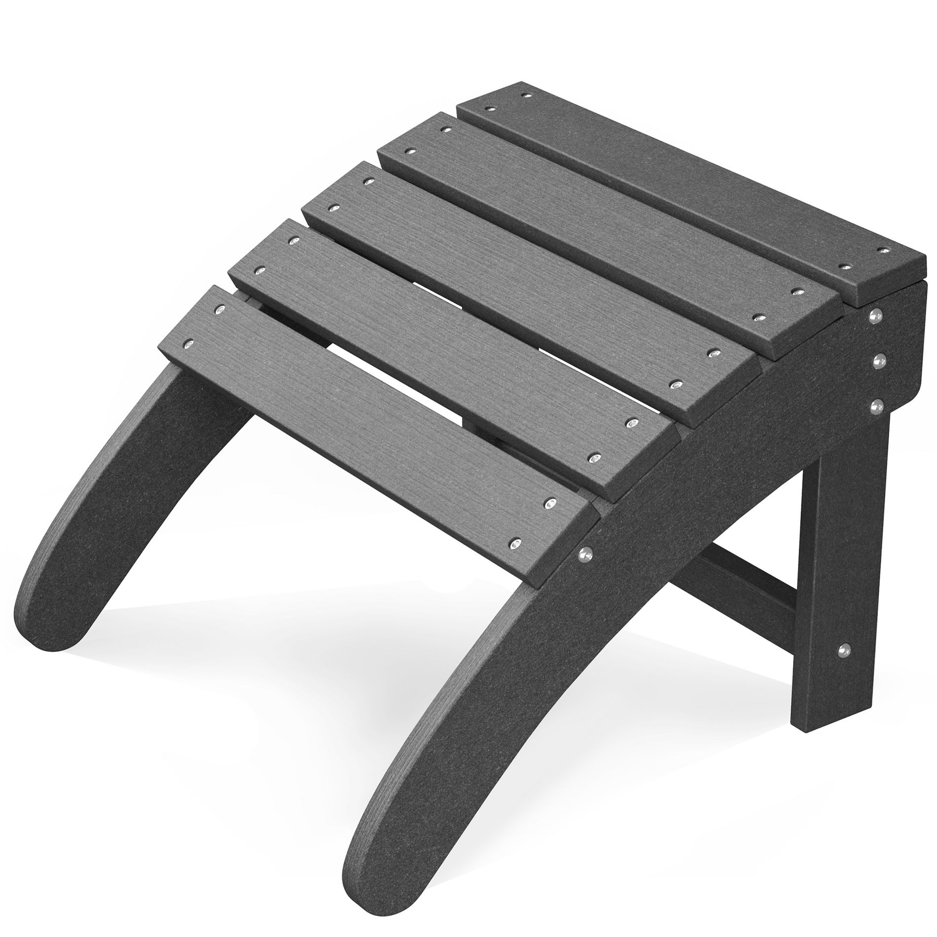Ottoman for Adirondack Chair, HDPE Adirondack Ottoman Footrest, Weather Resistance Outdoor Footstool for Outside Porch Pool Lawn Backyard