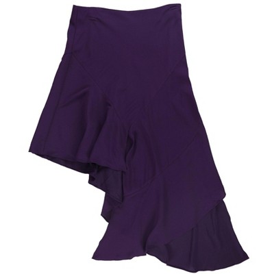 bar III Womens Asymmetrical Midi Skirt