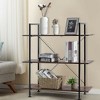 Costway 3-tier Bookshelf Industrial Bookcase Display Shelf Storage Rack ...