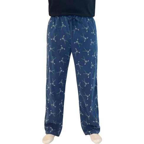 followme Men's Microfleece Pajamas - Golf Print Pajama Pants For