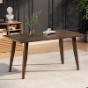 TiramisuBest CLEARWATER RECT SLD TOP Table with Dark Oak for Dining Tables - 2 of 4