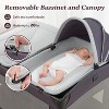 MYKKO Nest Portable Playard in Grey with Carrybag an Shoulder Strap, Lightweight, Packable and Easy Setup Baby Playard - 3 of 4
