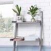 5-Tier Leaning Ladder Book Shelf, Wall Mounted Storage Rack With Open Shelves, Modern Display Rack - 3 of 4